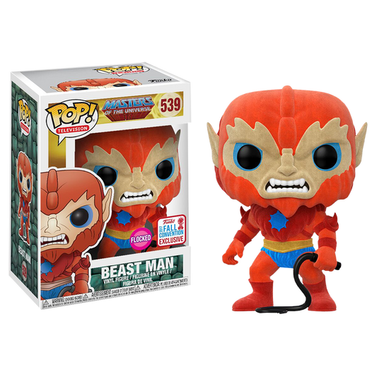 Beast Man - Masters of the Universe Flocked Pop! Vinyl New York 2017 US Exclusive - Ozzie Collectables