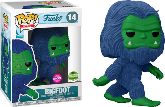Bigfoot Flocked Blue & Green - ECCC 2018 US Exclusive Funko Myths Pop! Vinyl - Ozzie Collectables