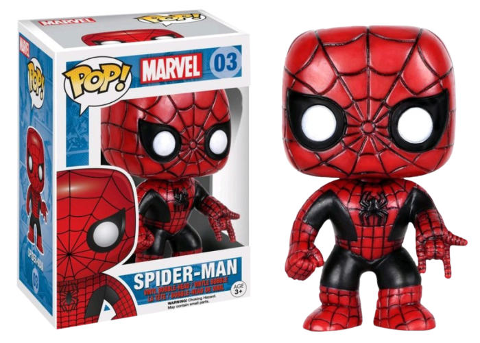 Marvel -Spider-Man (Red & Black) Pop! Vinyl #03