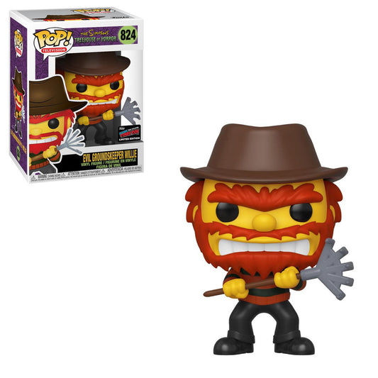 The Simpsons - Evil Groundskeeper Willie 2019  NYCC Funko Stickered Exclusive Pop! Vinyl - Ozzie Collectables