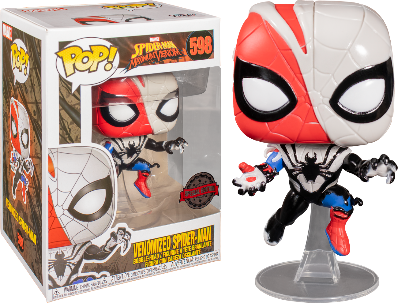 Venom - Venomized Spider-Man US Exclusive Pop! Vinyl - Ozzie Collectables