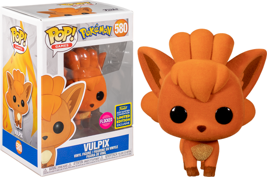 Pokemon - Vulpix 2020 SDCC Exclusive Flocked Pop! Vinyl #580