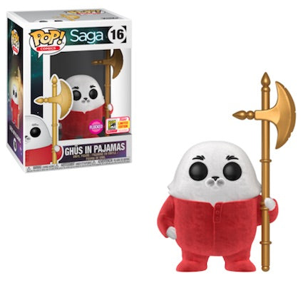 Saga - Ghus in Pajamas Flocked POP! Vinyl 2018 San Diego Summer Convention Exclusive Funko Store Sticker - Ozzie Collectables
