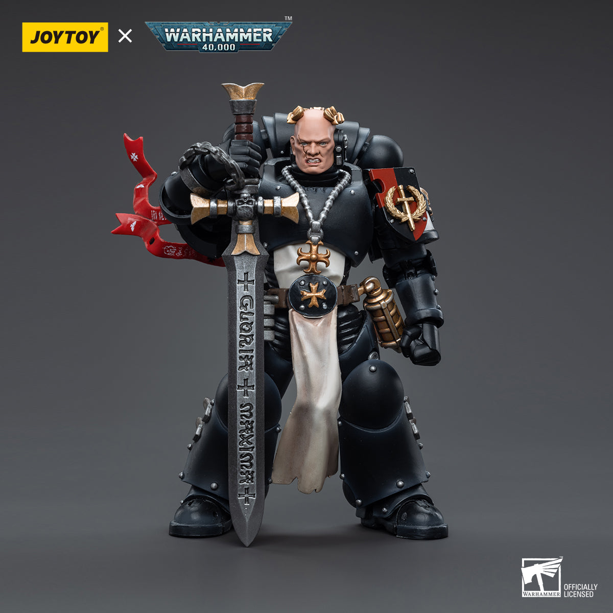 Warhammer Collectibles: 1/18 Scale Black Templars Emperor's Champion Bayard's Revenge