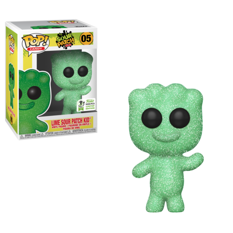Lime Sour Patch Kid  - Sour Patch Kids Emerald Comic Con Funko Stickered Exclusive POP! Vinyl - Ozzie Collectables
