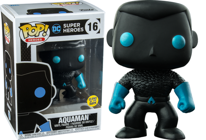 Justice League - Aquaman Silhouette Glow US Exclusive Pop! Vinyl #16