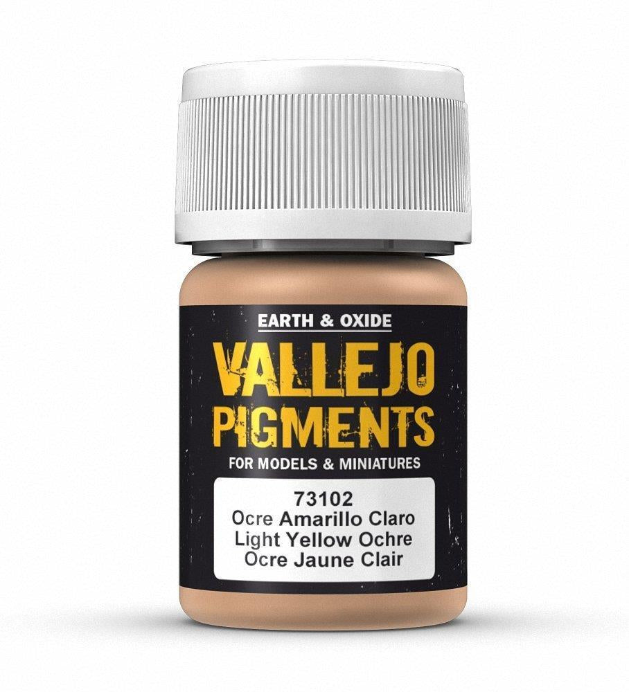 Vallejo Pigments Light Yellow Ochre 30 ml - Ozzie Collectables