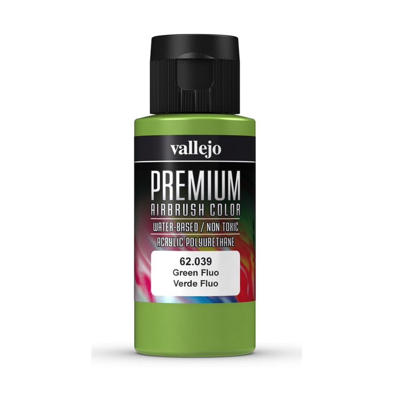 Vallejo Premium Colour Fluorescent Green 60 ml - Ozzie Collectables